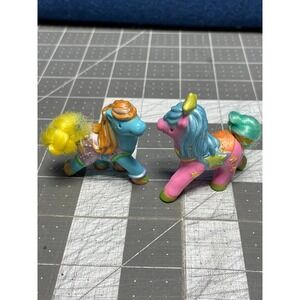 Tara Toy Carousel Cuties Small Mini Petite Pony Luv Hair Tail Pink Blue